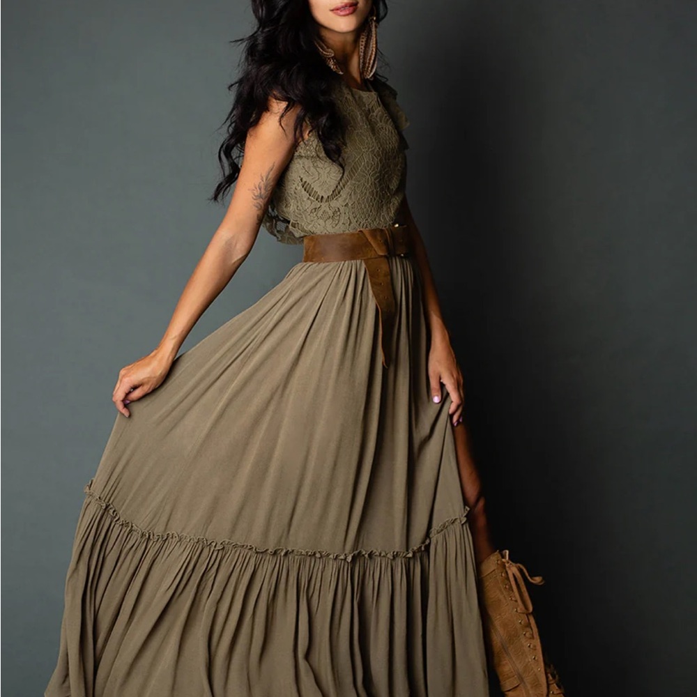 Joyfolie MACIENNE Lace Maxi Dress Small - Picture 3 of 7